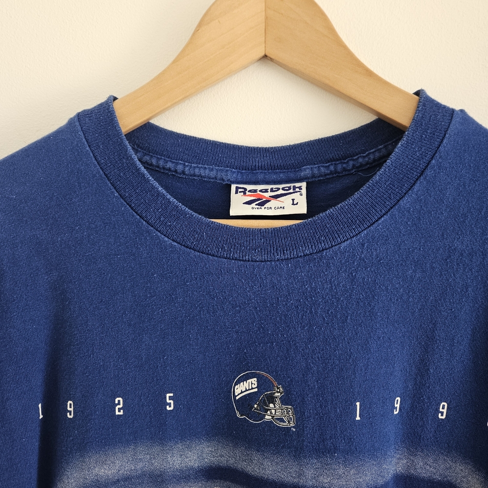 Vintage Reebok New York Giants Shirt Large Football NFL 1996 - Picture 4 of 7